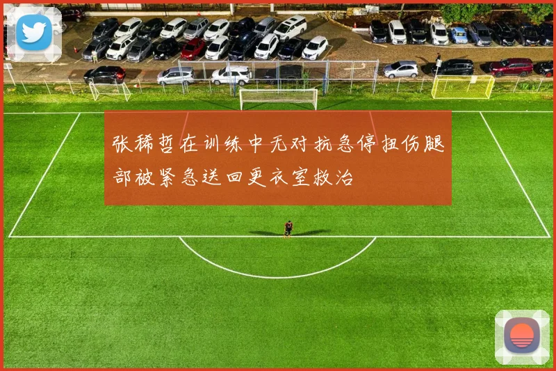 张稀哲在训练中无对抗急停扭伤腿部被紧急送回更衣室救治